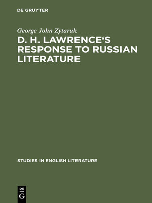 cover image of D. H. Lawrence's response to Russian literature